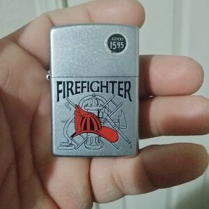 Zippo Firefighter Lighter - Silver